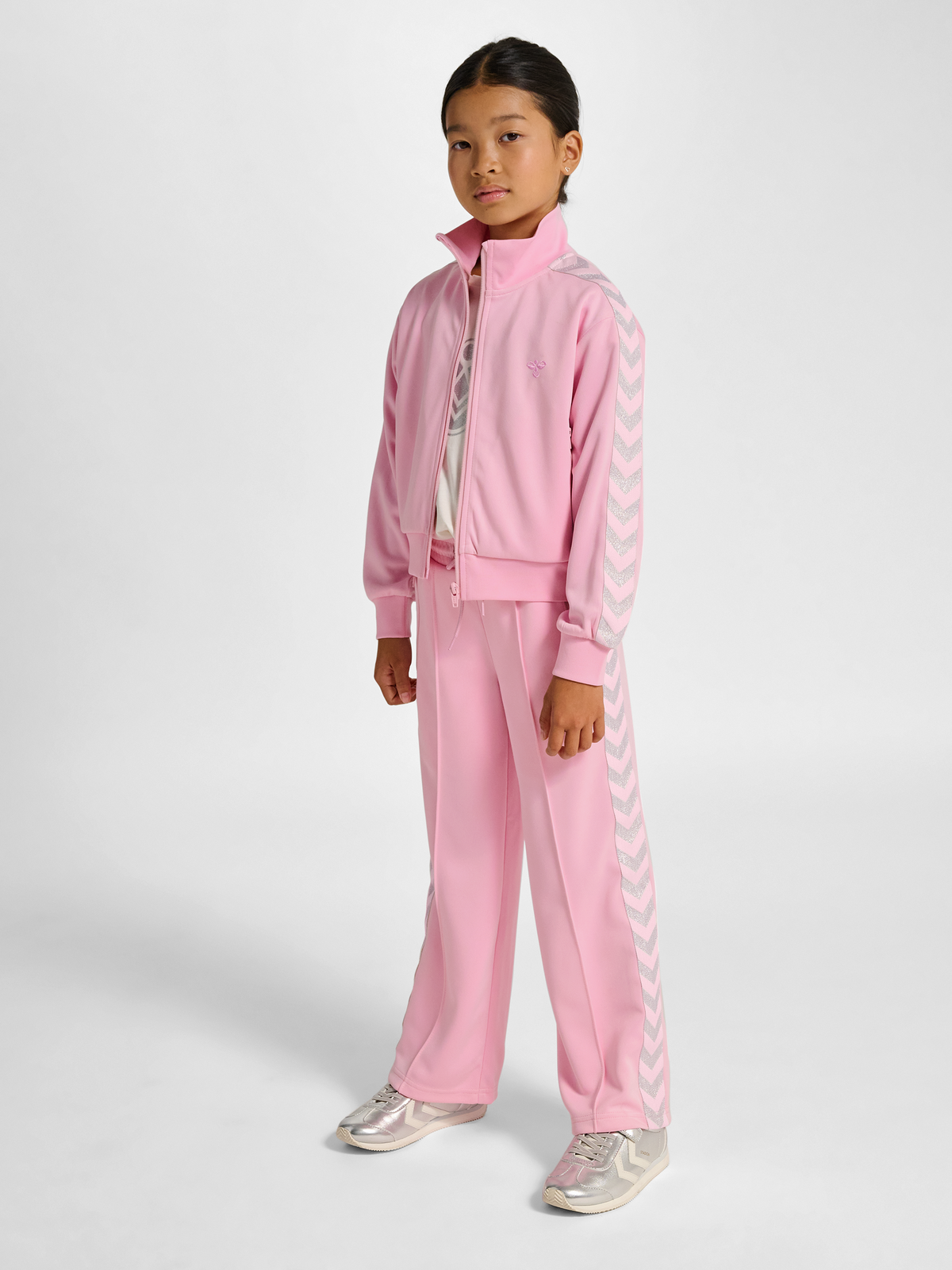 hmlJR REG POLY TAPE GIRL ZIP JACKET