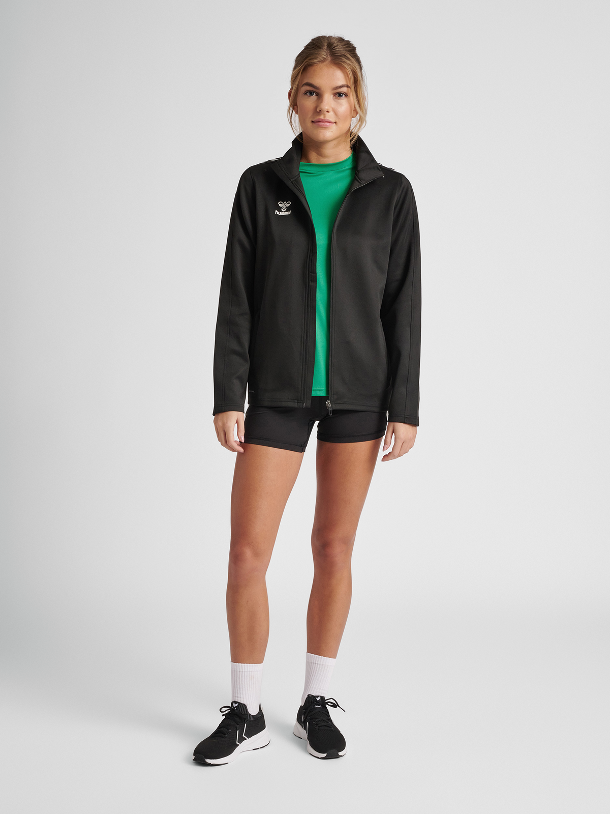 hmlCORE XK POLY ZIP SWEAT WOMAN