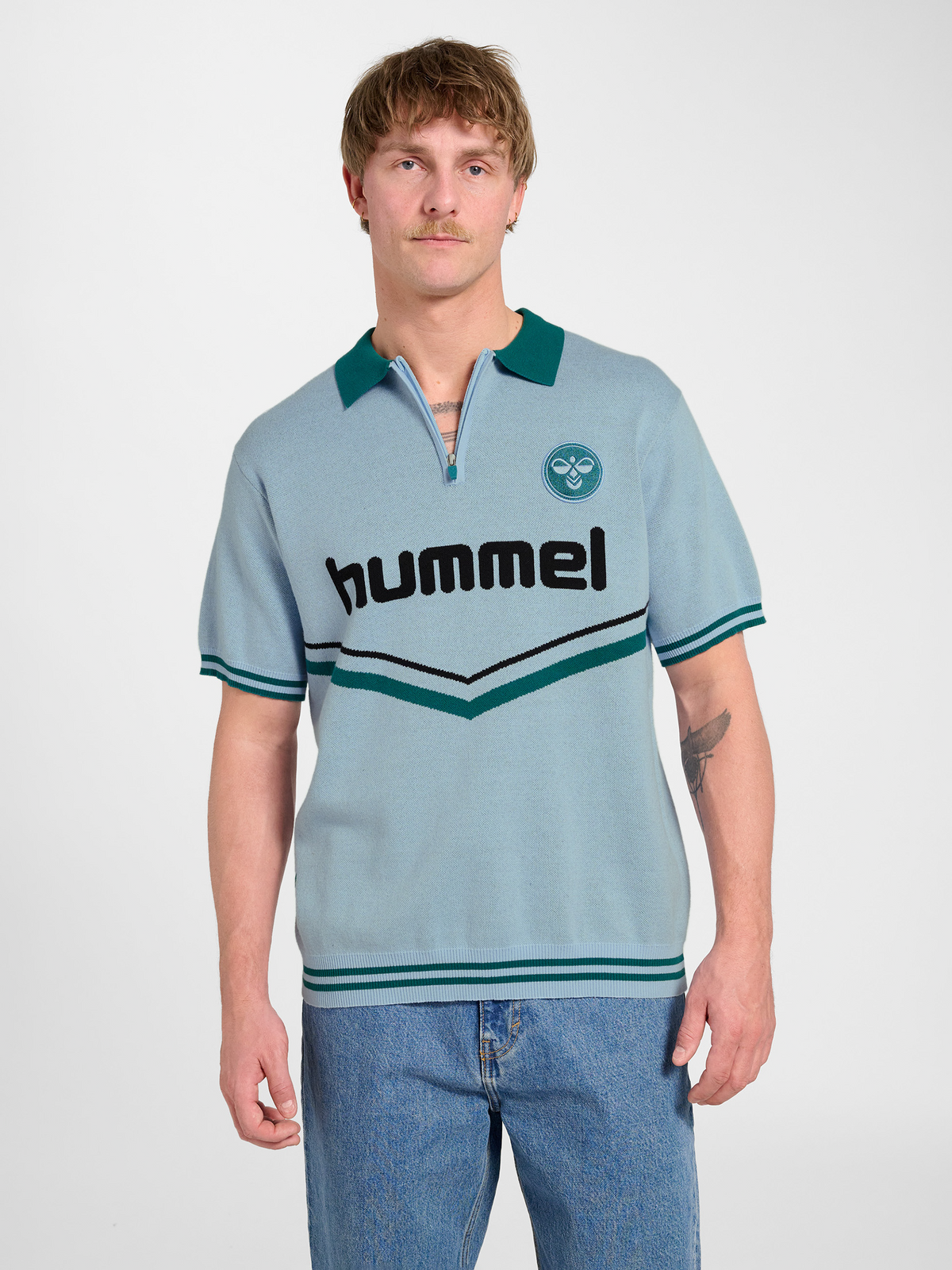 Knit Half-Zip Polo Shirt