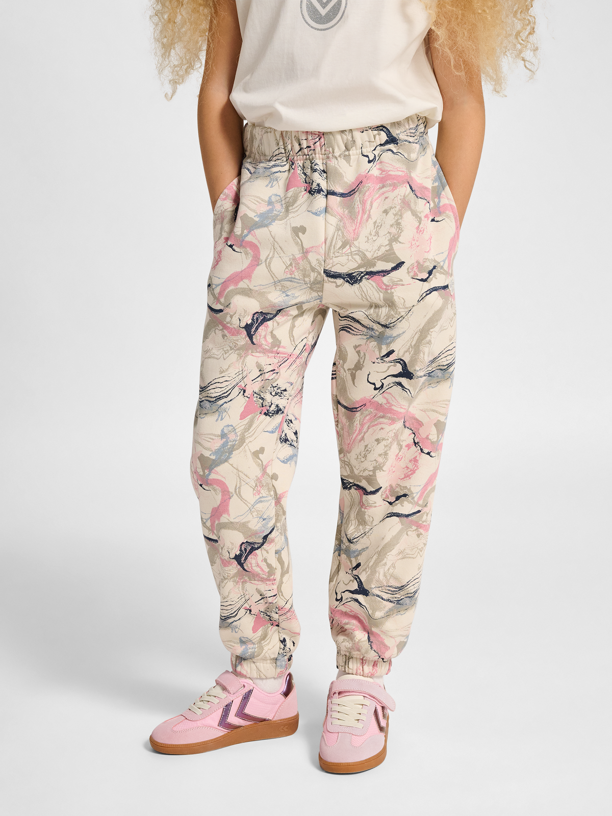 hmlJR LOOSE AOP ADJ WAIST PANTS