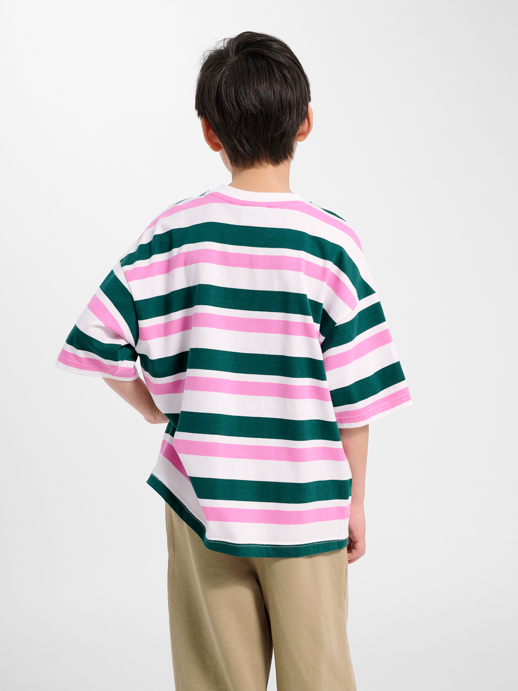 hmlJR SILLY S/S BOXY T-SHIRT STRIPE