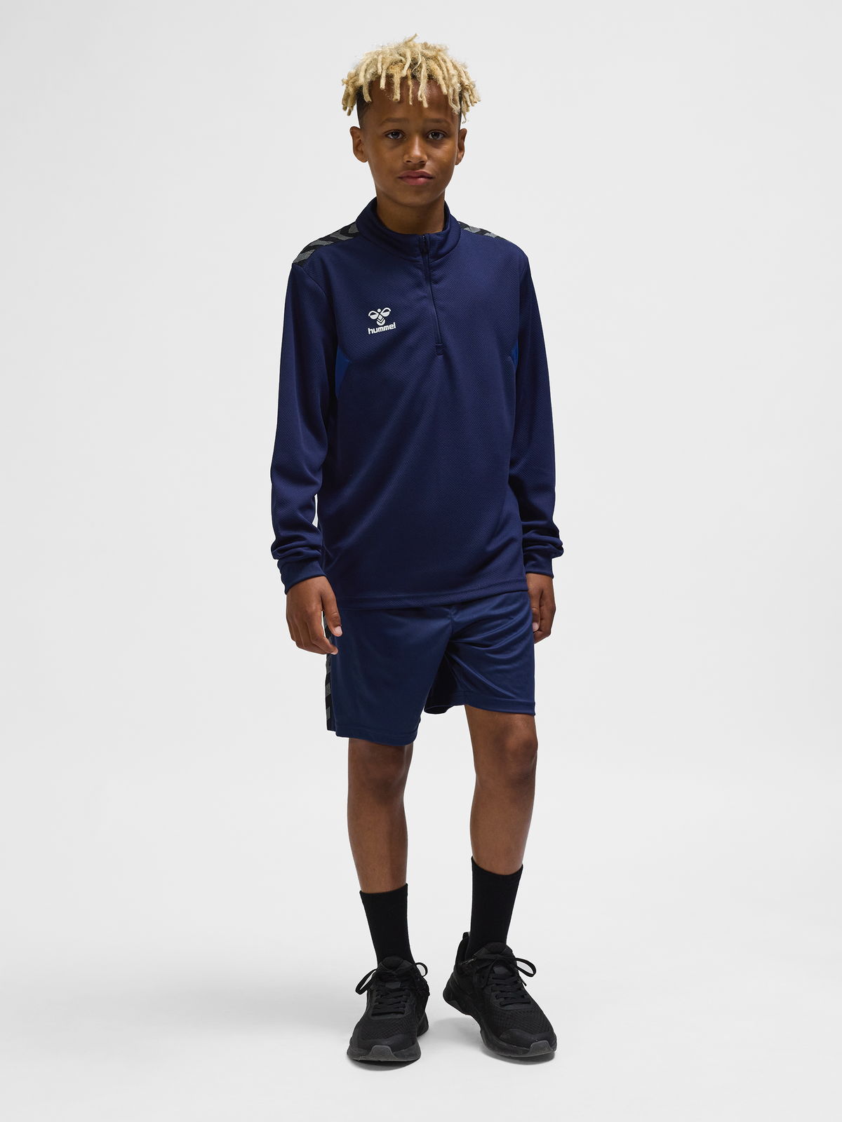 hmlAUTHENTIC HALF ZIP SWEAT KIDS