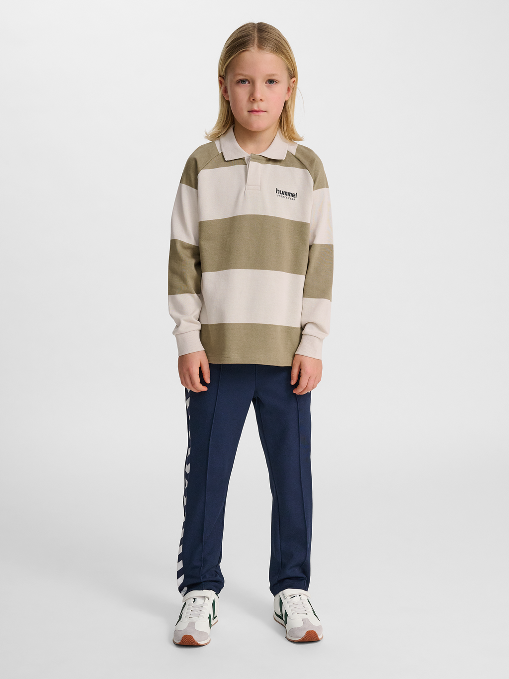 hmlJR LOOSE STRIPED POLO L/S