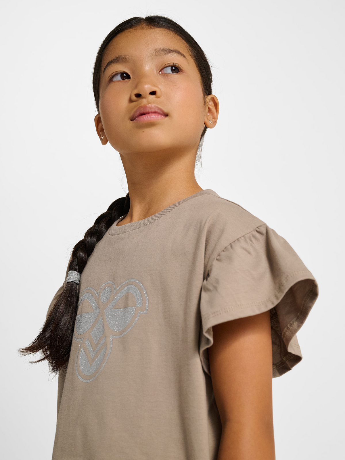 hmlJR RUFFLE T-SHIRT SS BIG BEE