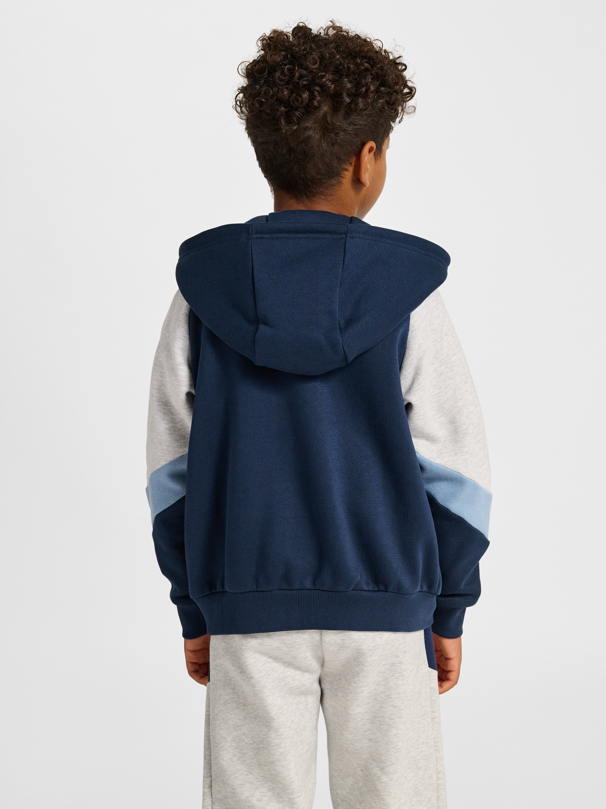 hmlJR LOOSE BLOCKED ZIP HOODIE
