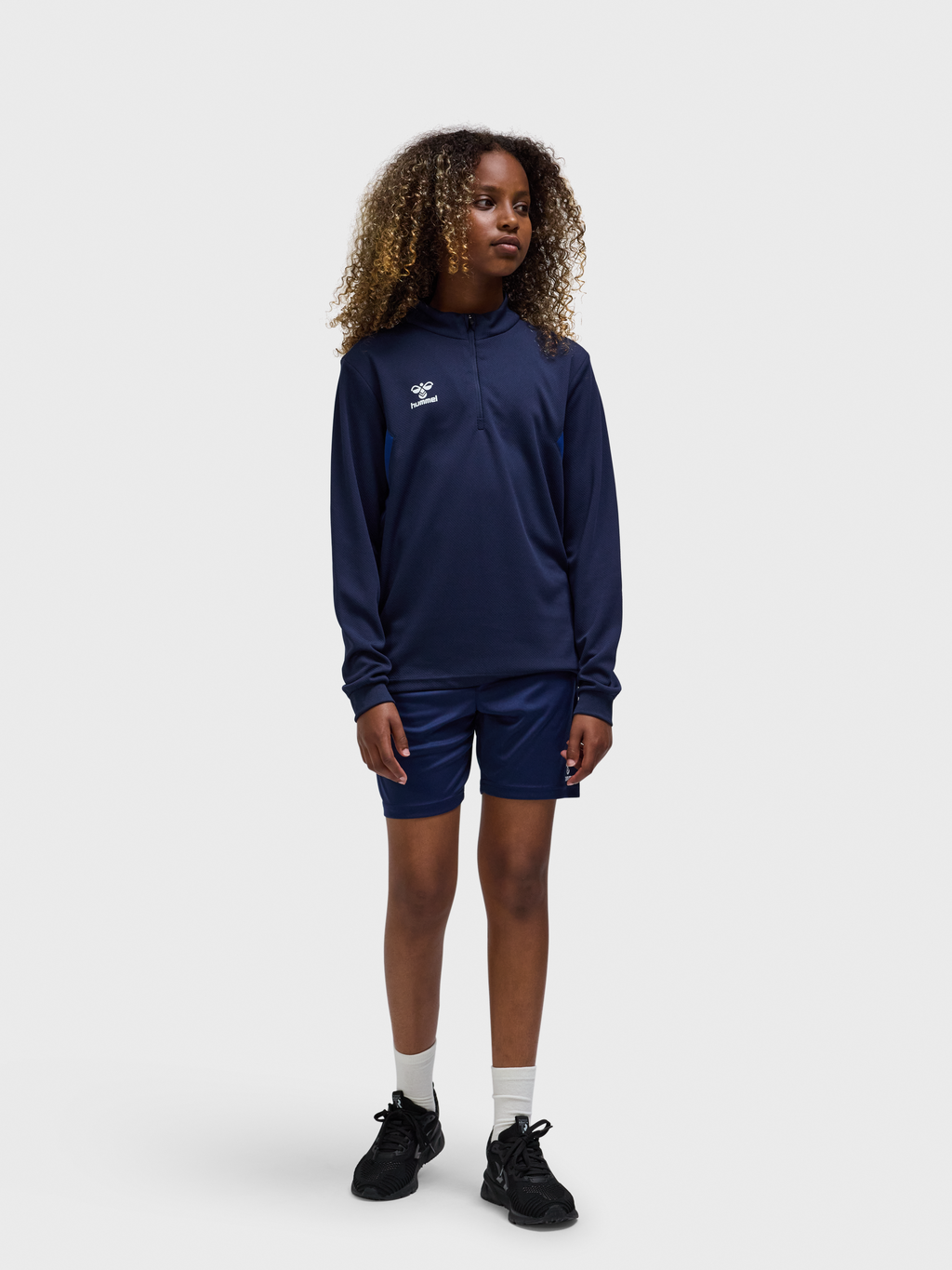 hmlAUTHENTIC HALF ZIP SWEAT KIDS