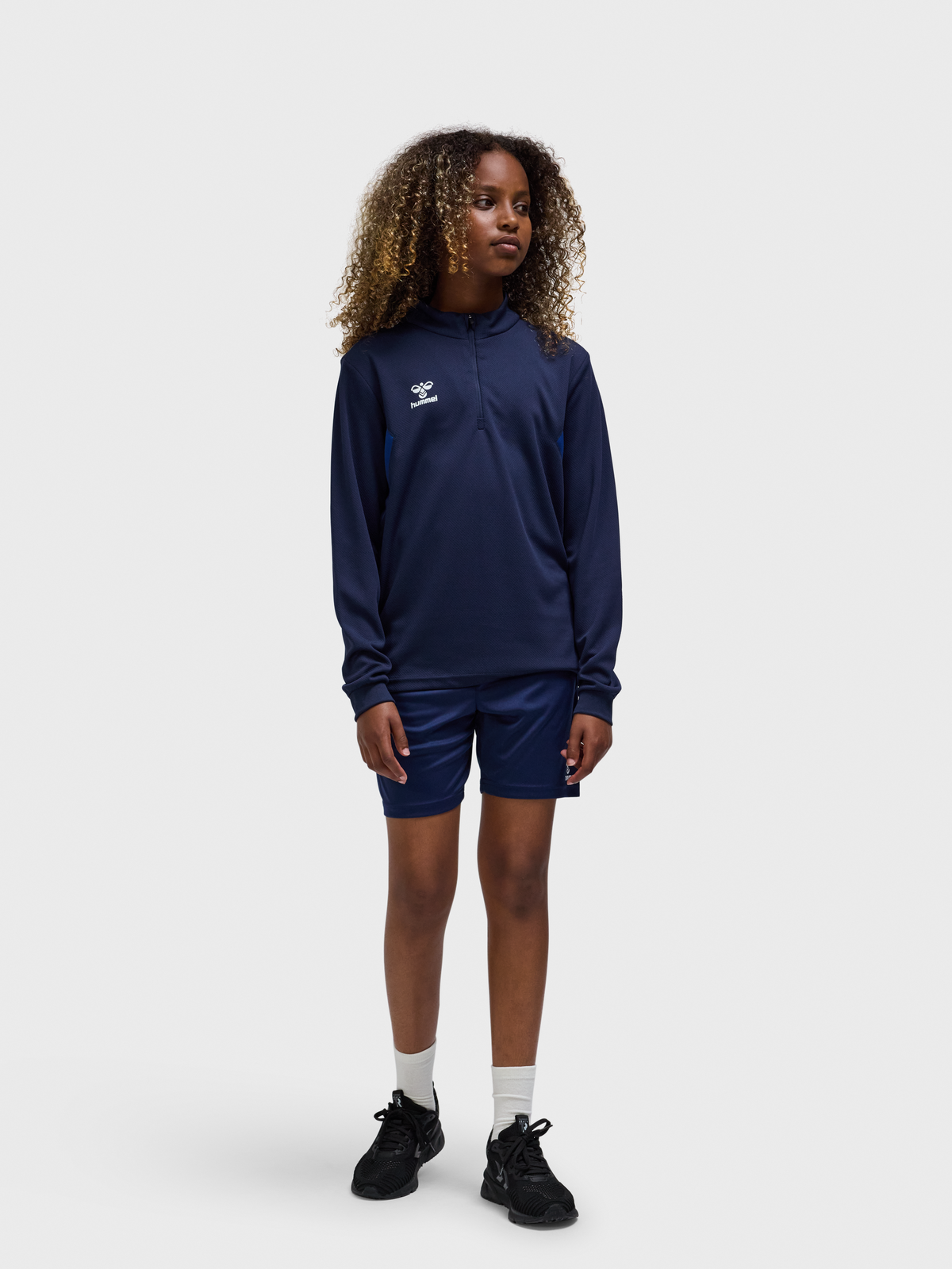 hmlAUTHENTIC HALF ZIP SWEAT KIDS