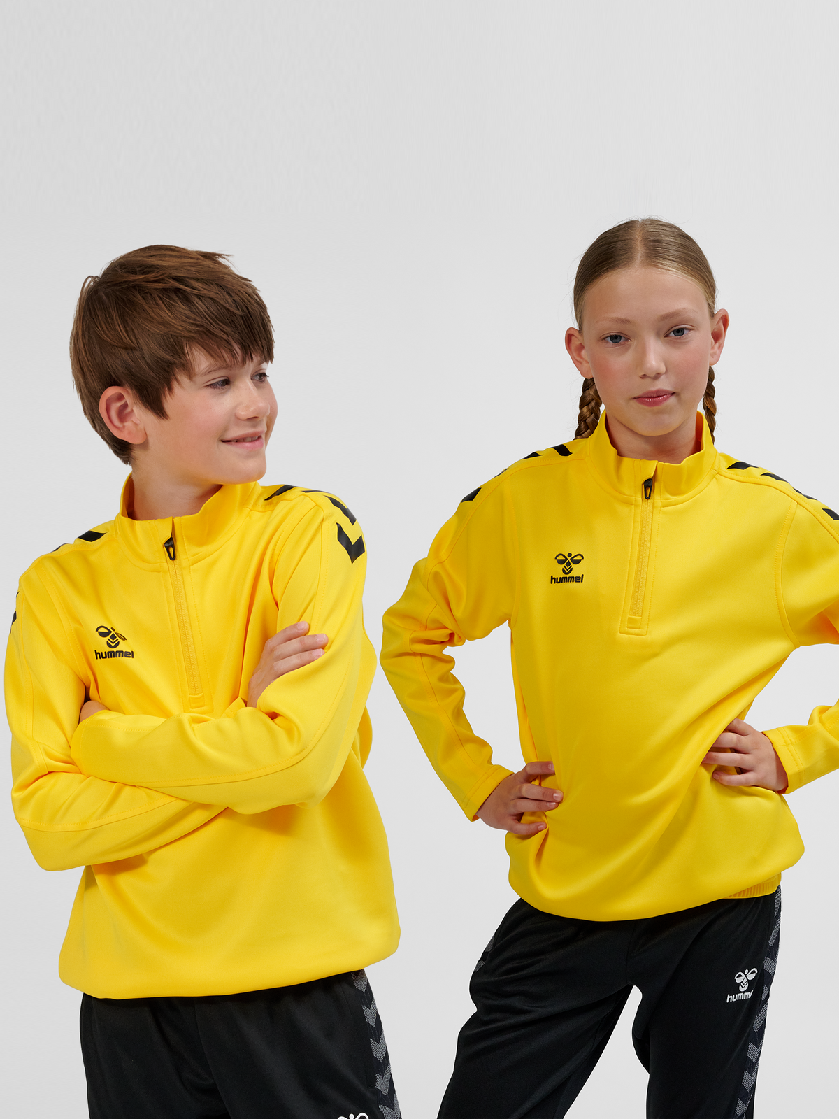 hmlCORE XK HALF ZIP POLY SWEAT KIDS