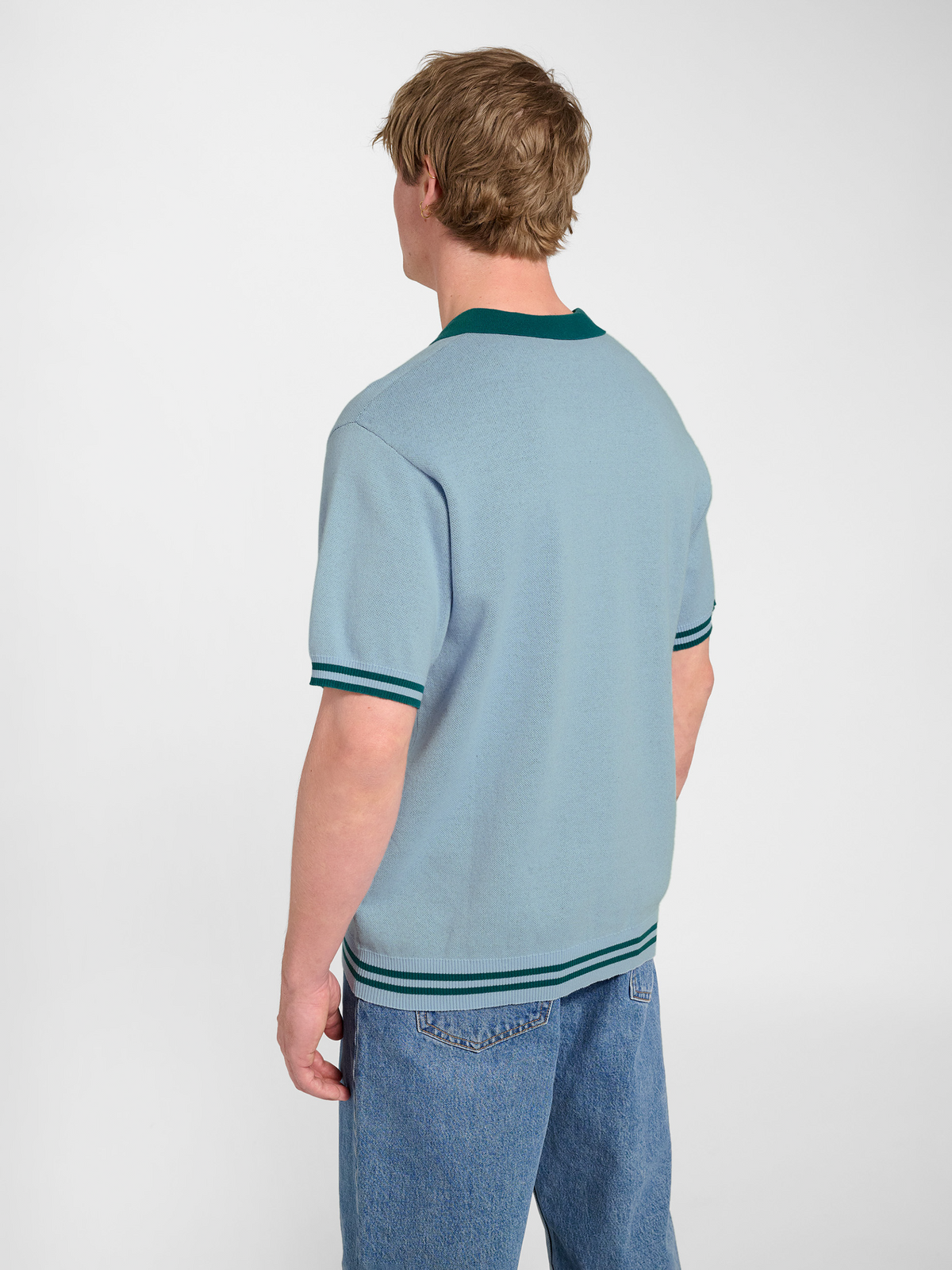 Knit Half-Zip Polo Shirt