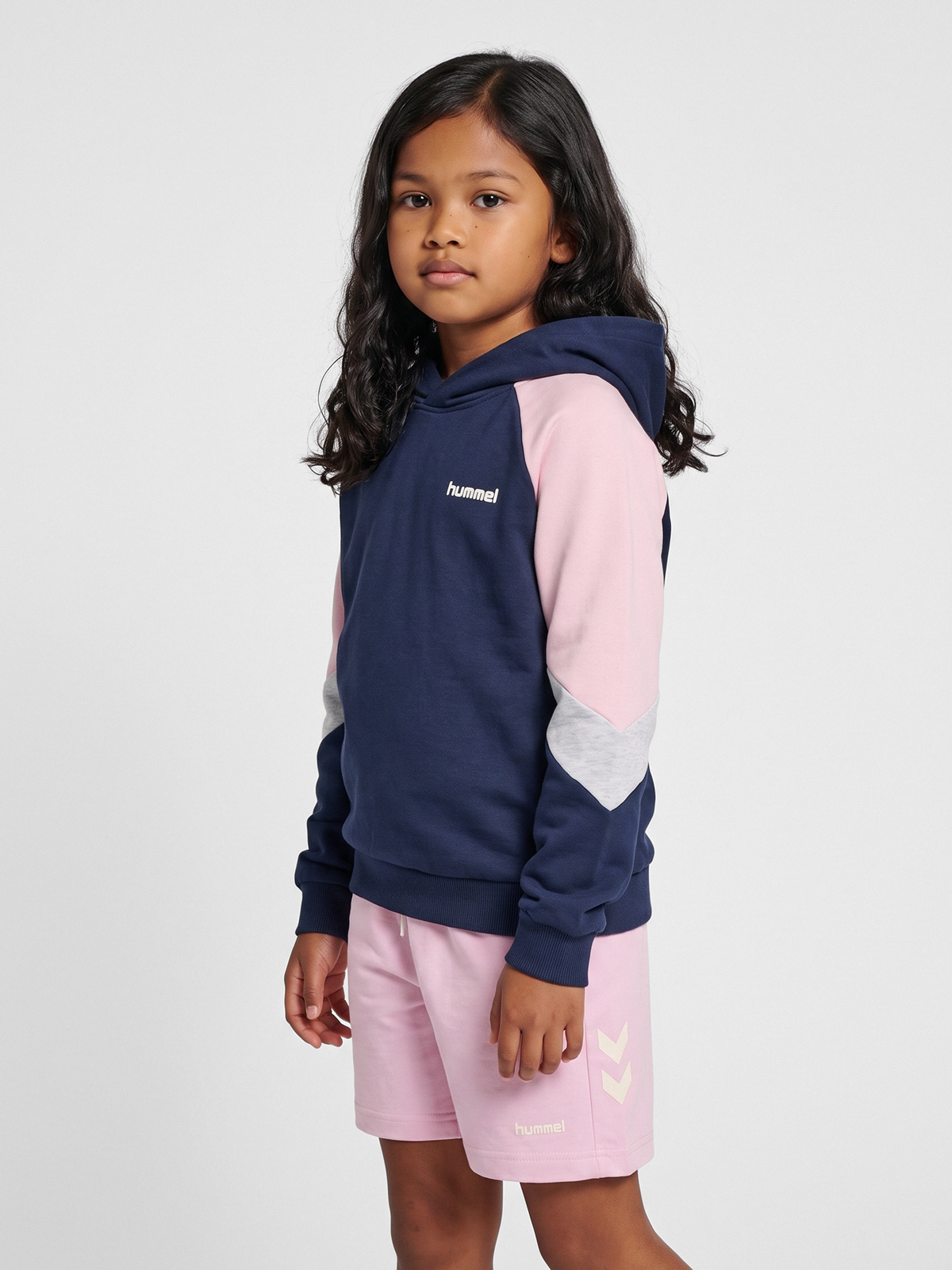 hmlJR LOOSE BLOCKED HOODIE