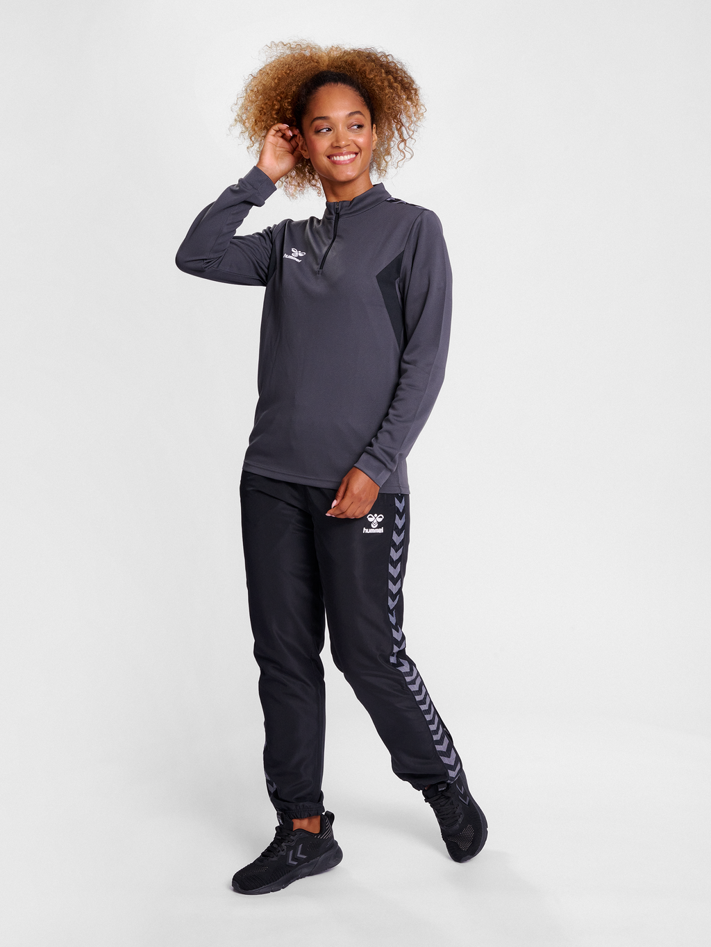hmlAUTHENTIC HALF ZIP SWEAT WOMAN