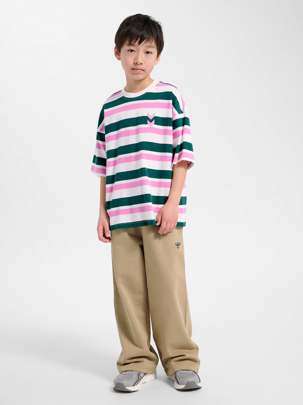 hmlJR SILLY S/S BOXY T-SHIRT STRIPE