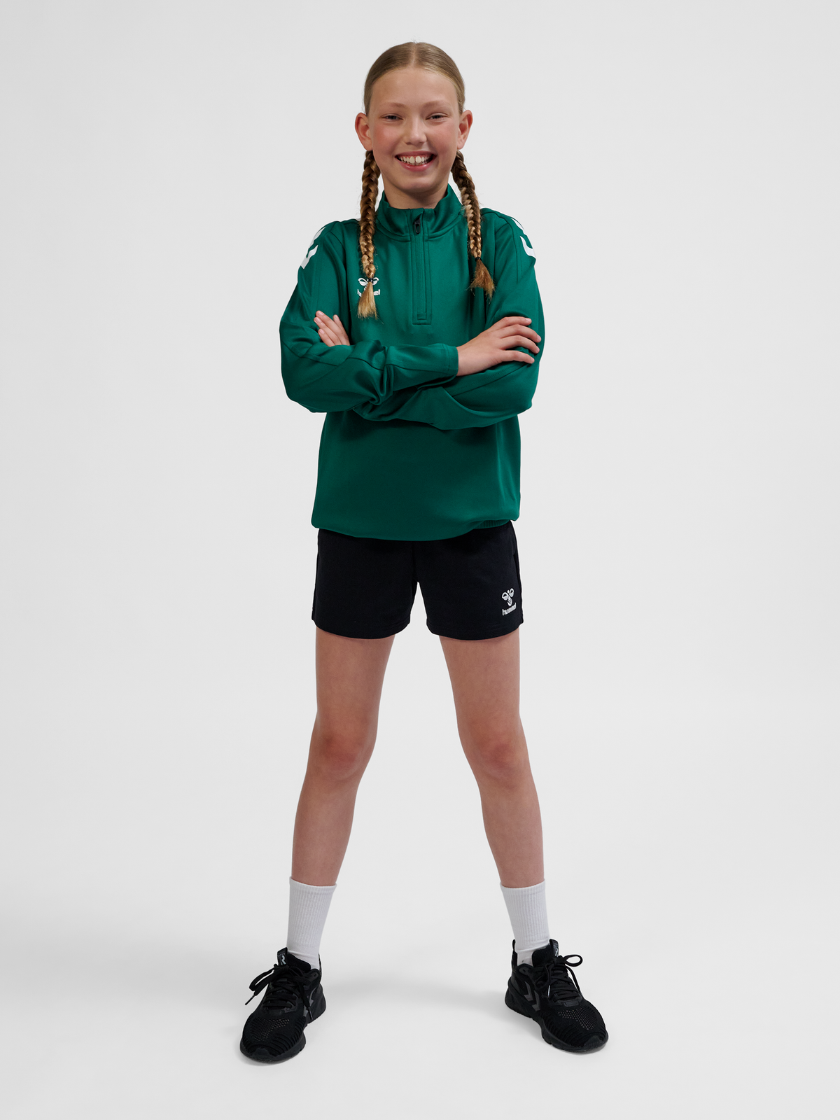 hmlCORE XK HALF ZIP POLY SWEAT KIDS