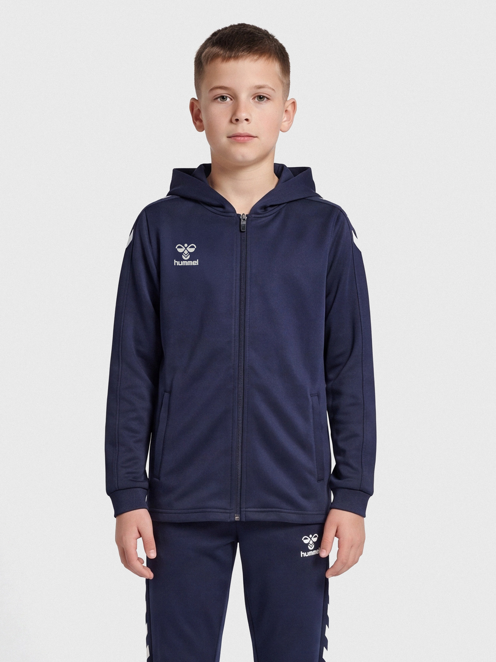 hmlCORE XK POLY ZIP HOOD SWEAT KIDS