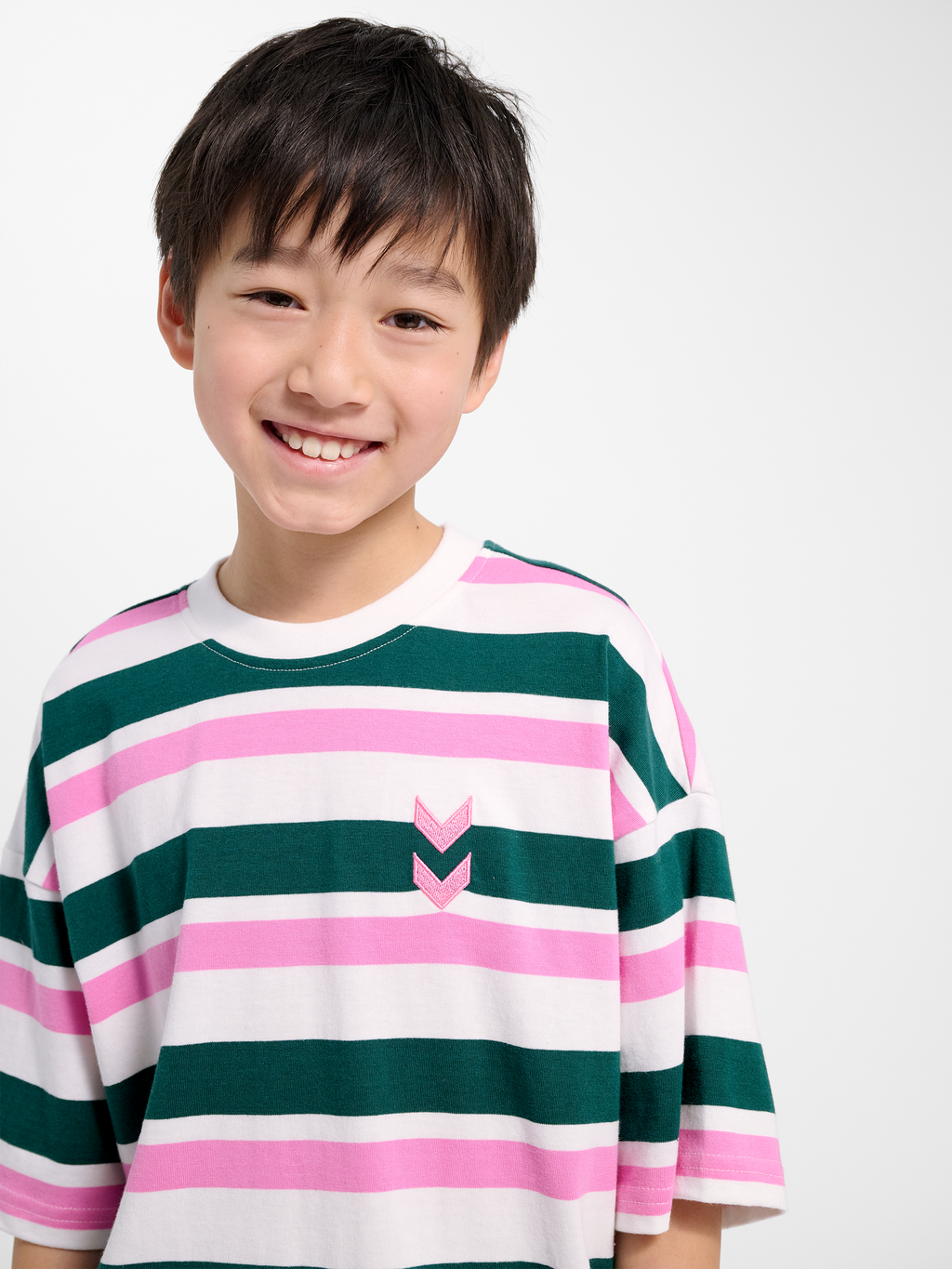 hmlJR SILLY S/S BOXY T-SHIRT STRIPE