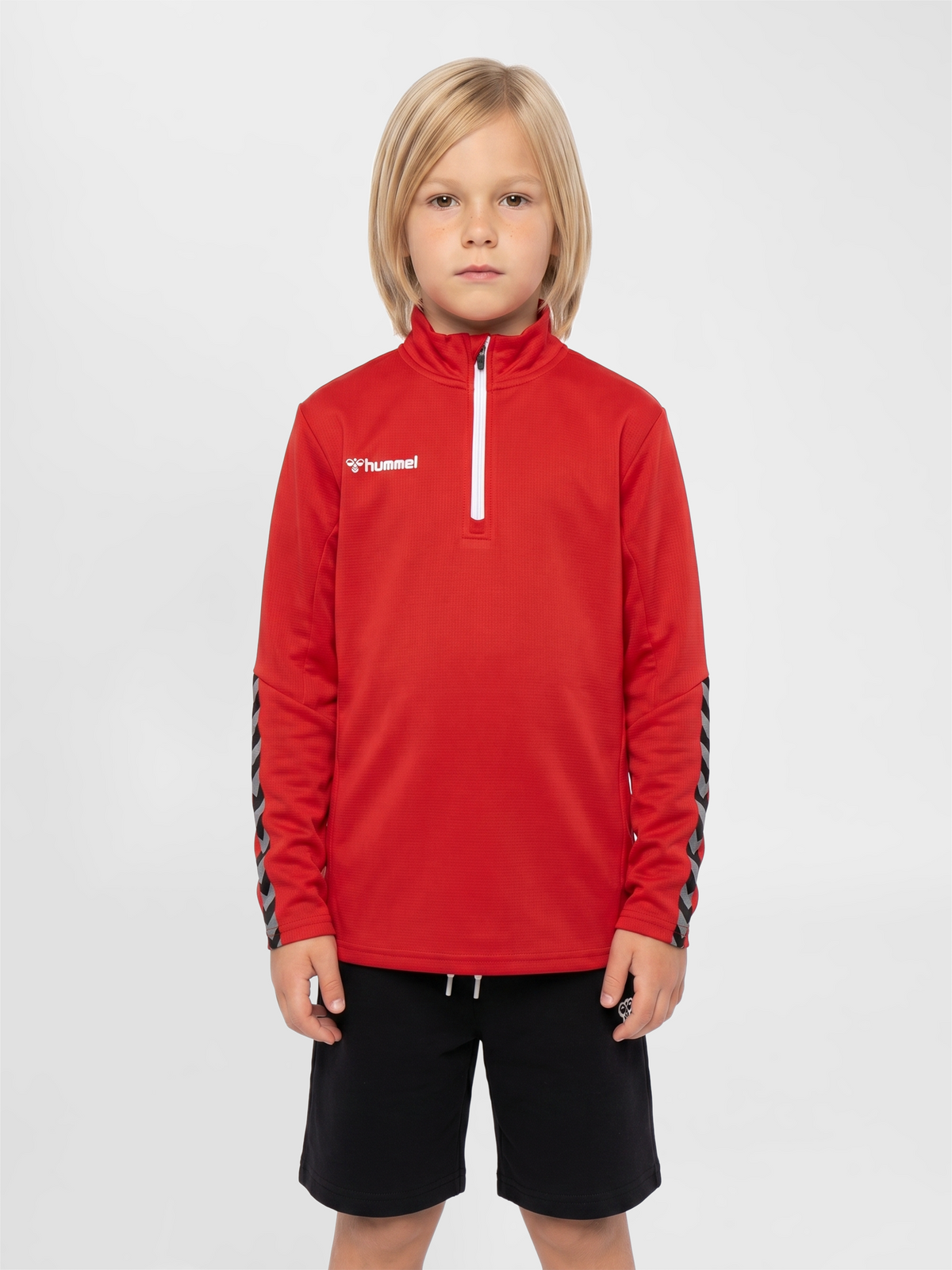 hmlAUTHENTIC KIDS HALF ZIP SWEATSHI