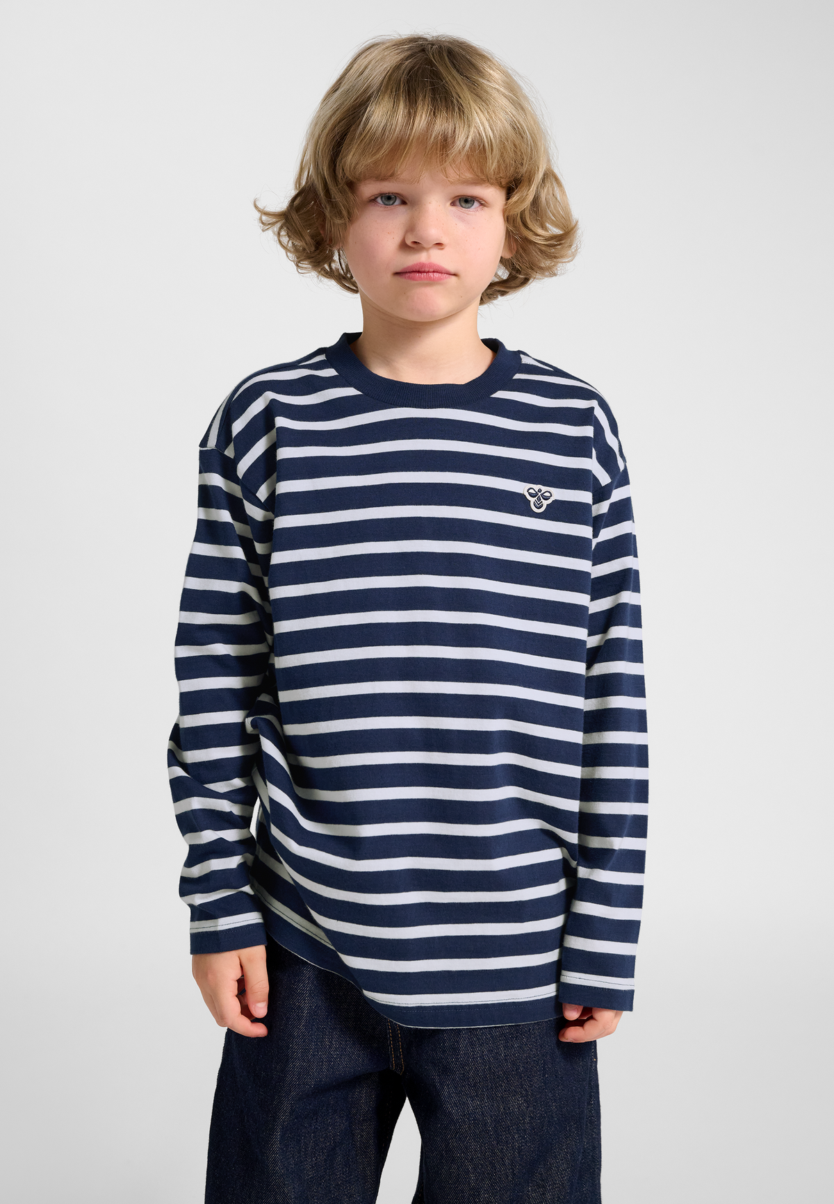 hmlJR LOOSE STRIPE T-SHIRT L/S BEE