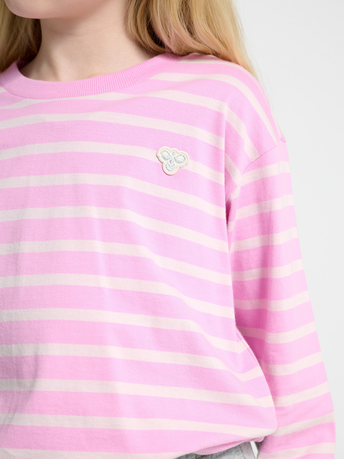 hmlJR LOOSE STRIPE T-SHIRT L/S BEE