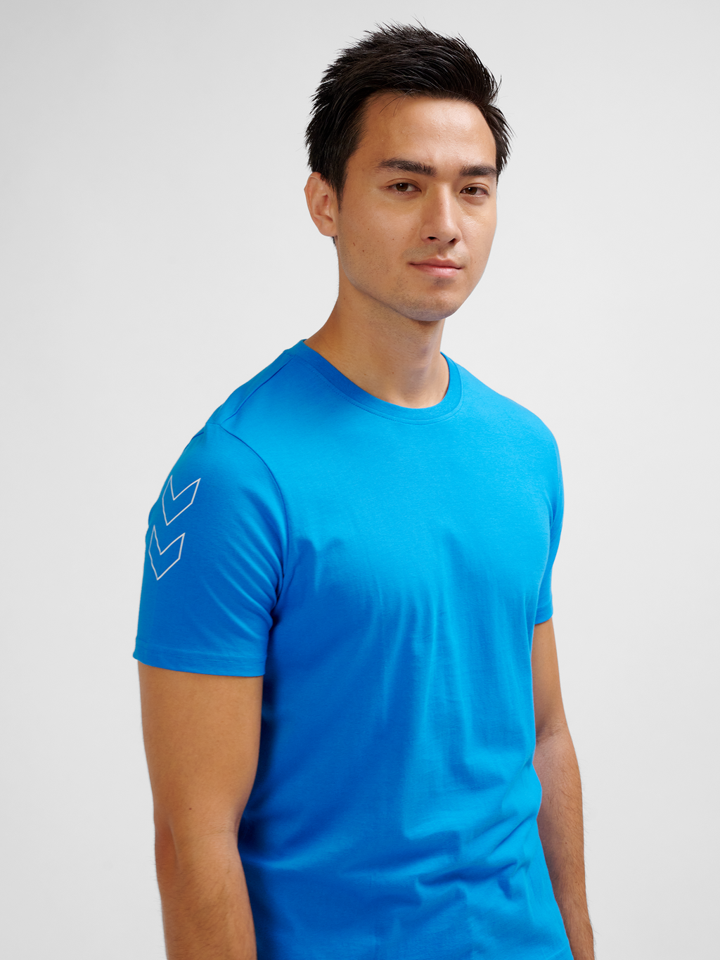 hmlELEMENTAL CHEVRON COTTON TEE