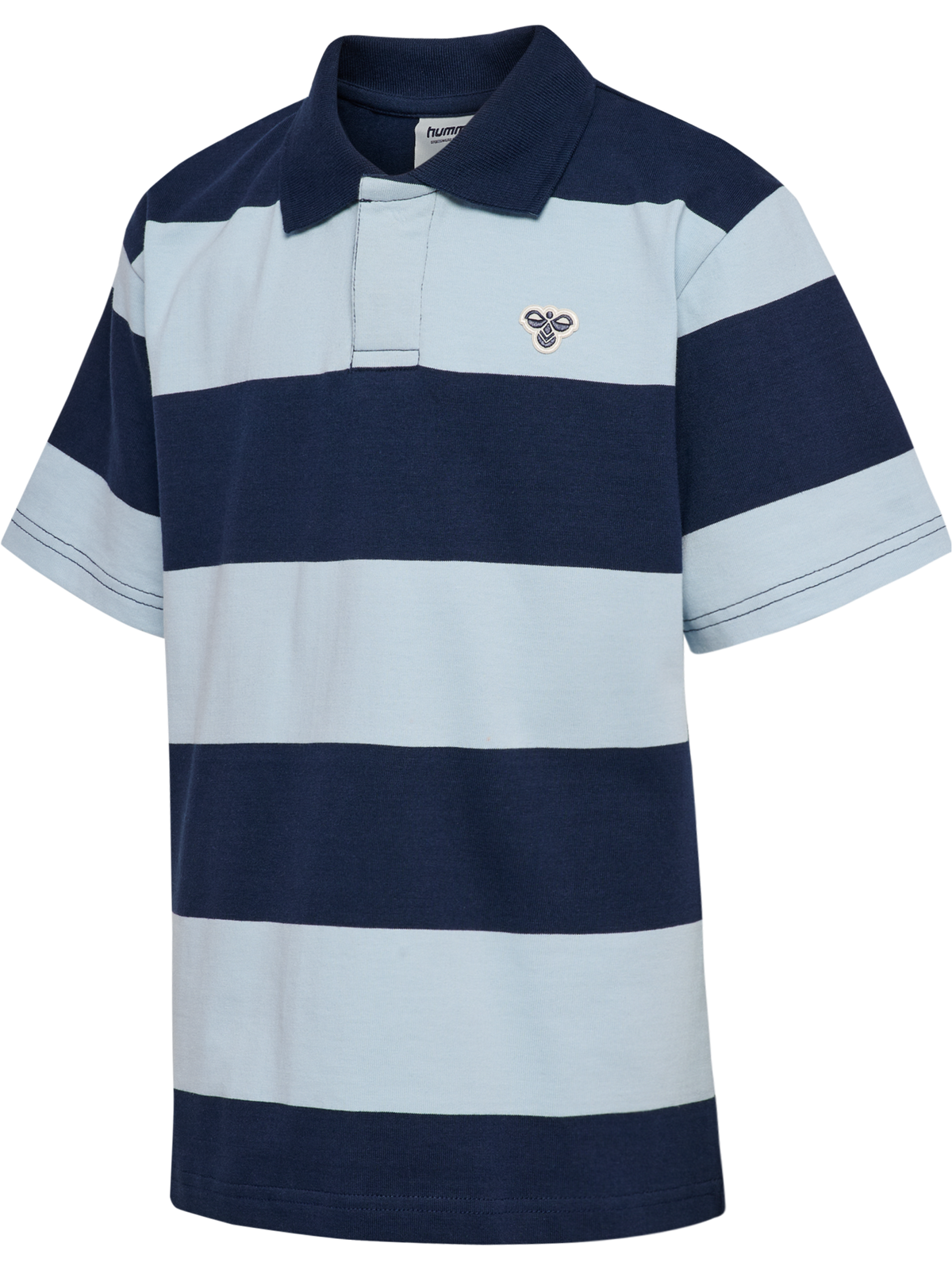 hmlJR LOOSE STRIPED POLO S/S BEE