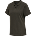 hmlRED STRETCH POLO WOMAN