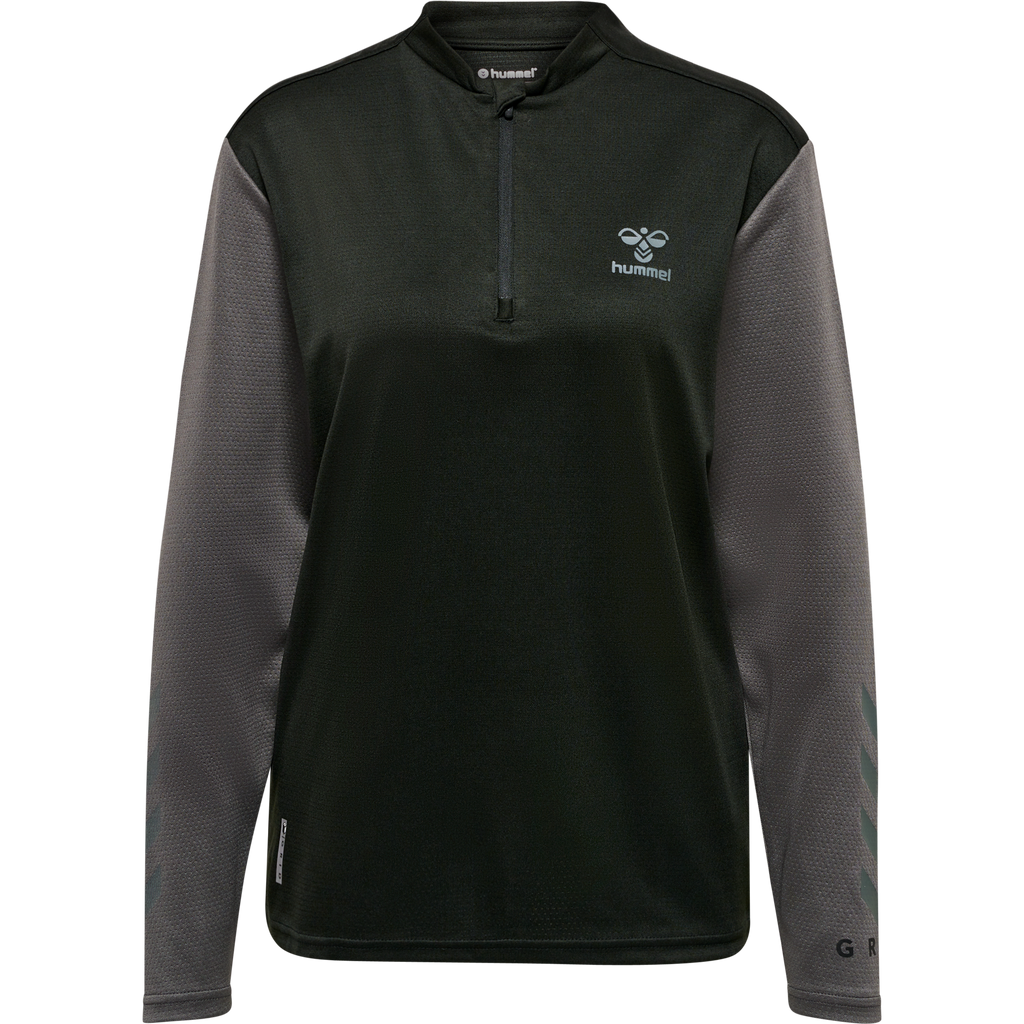 hmlONGRID 1/2 ZIP POLY SWEAT WO