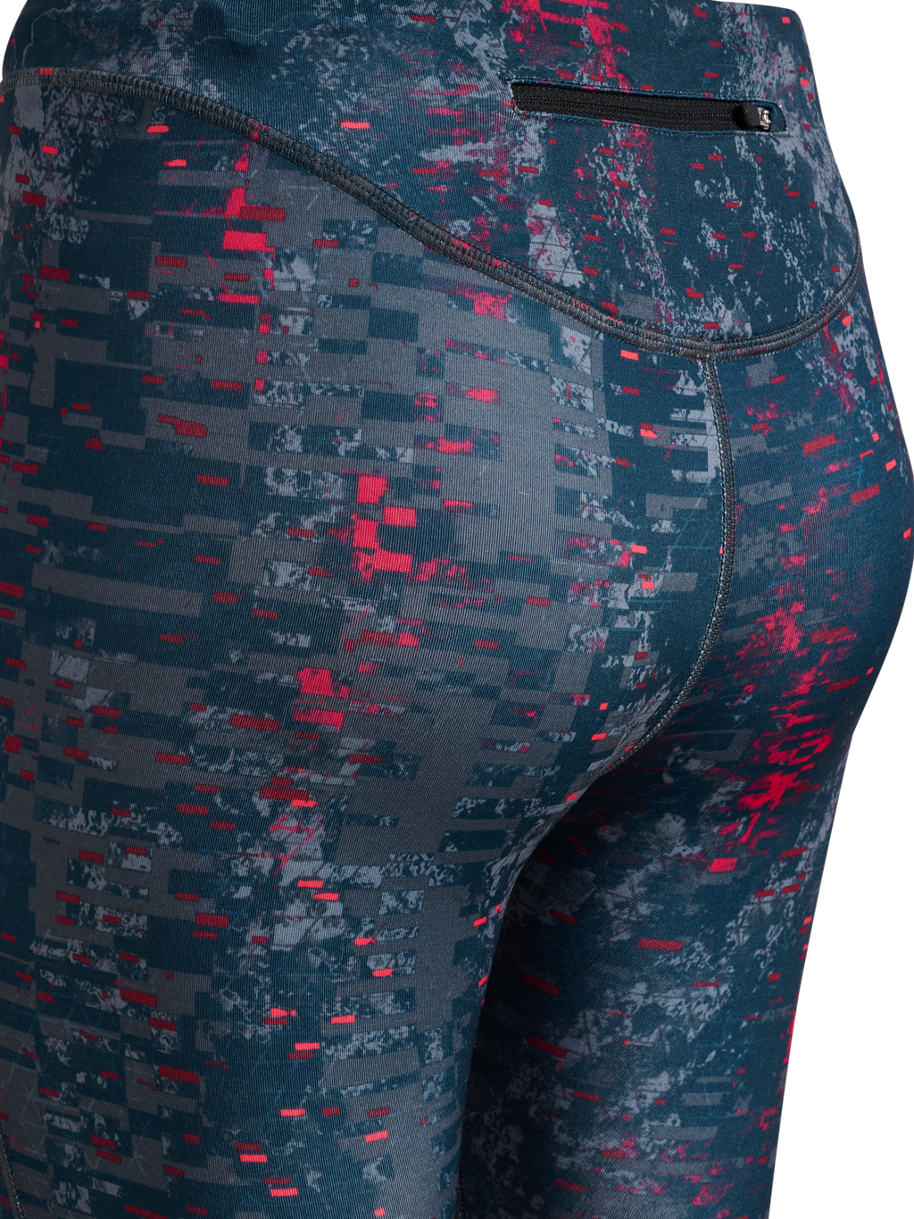 BLACK PRINTED WARM TIGHTS